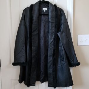 CXT Classics Black Leather Jacket Size Medium
